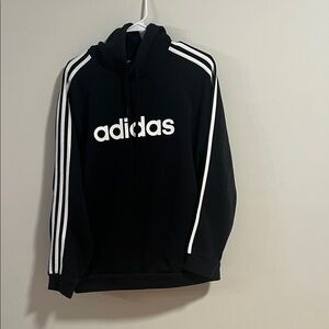 Adidas Black Sweatshirt with White Accents